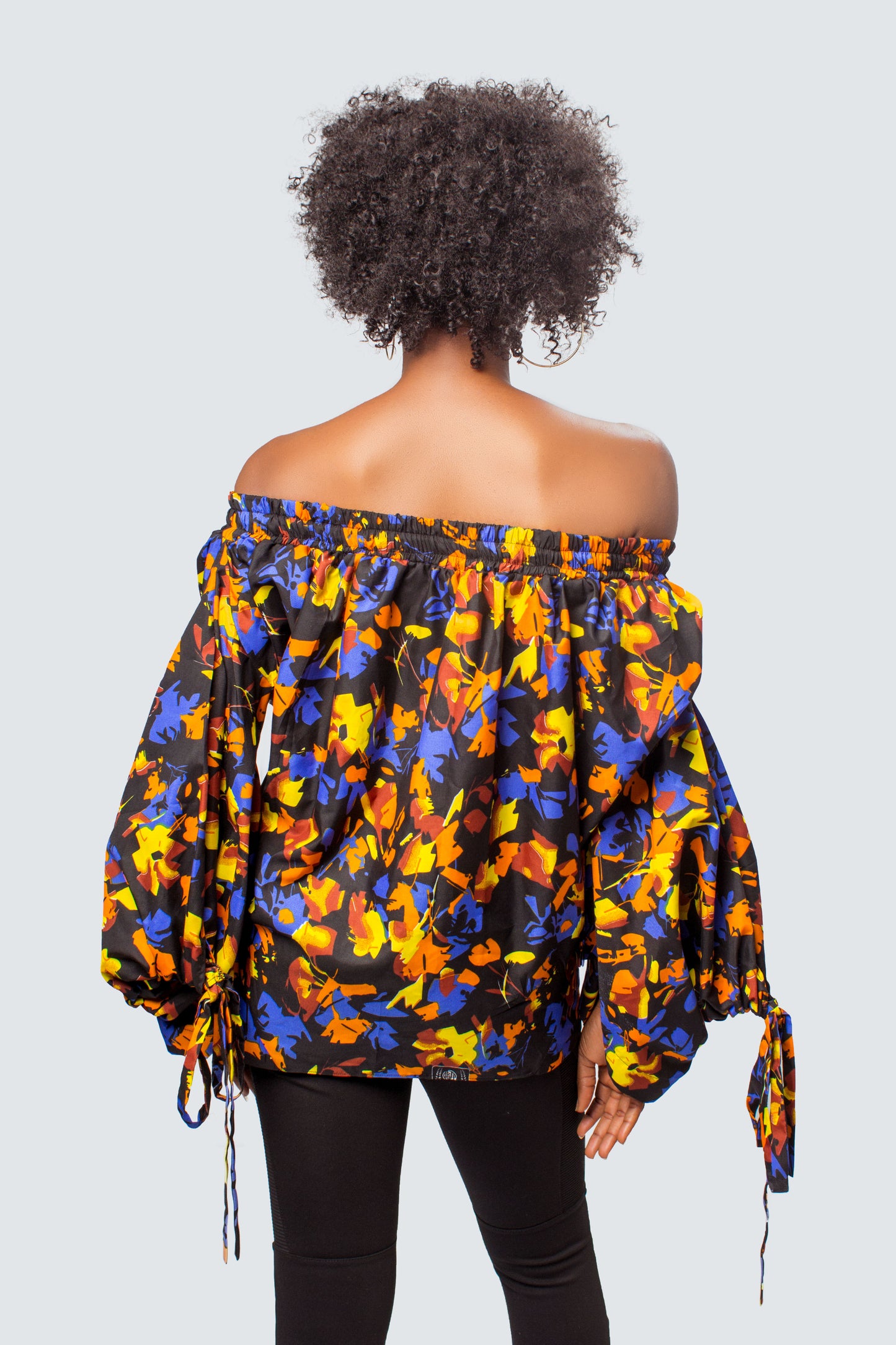 African Print Off the Shoulder Top, African Clothing, African Womens Clothing