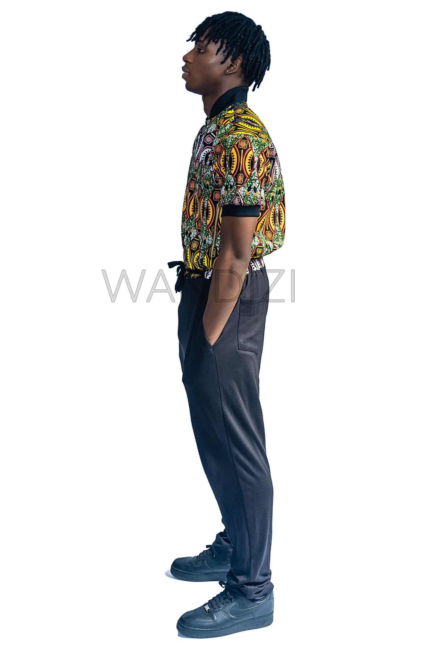 Ankara and Jersey Jumpsuit, African Print Mens Overall, Mens Jumpsuit, Mens Onesie, Gift For Him