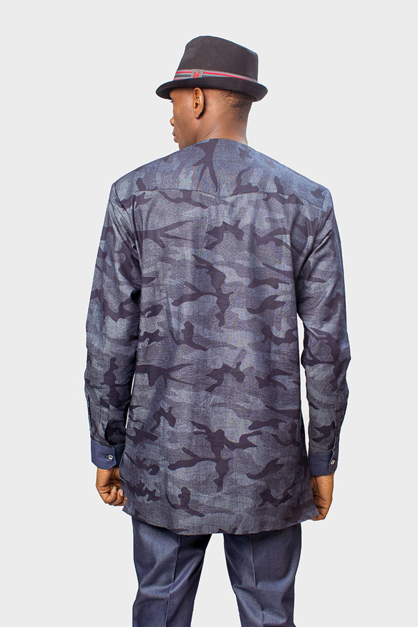 Patterned Jeans Shirt and Jeans Pants