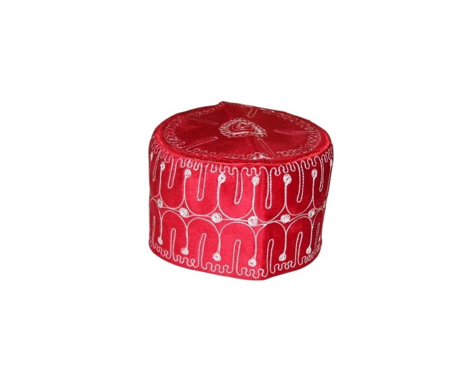 Ado Kufi Hat - Scarlet Script