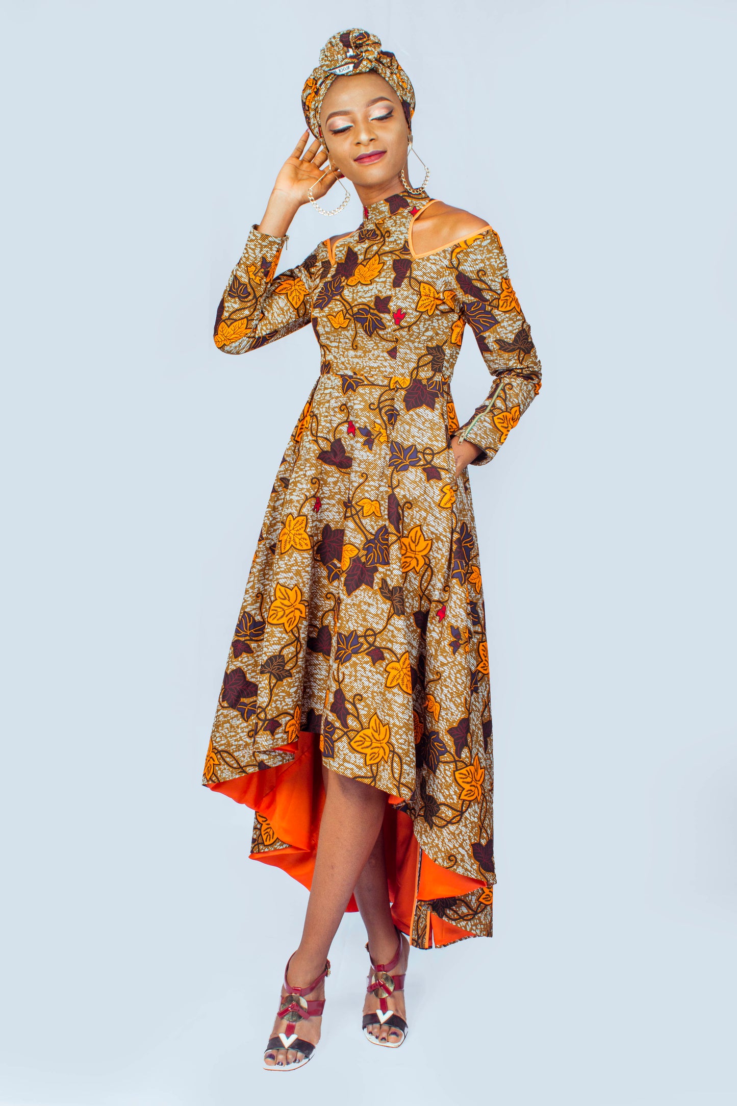 Ankara High Low Dress, African Print Dress, Ankara Dress, African Clothing for Women, African Dress