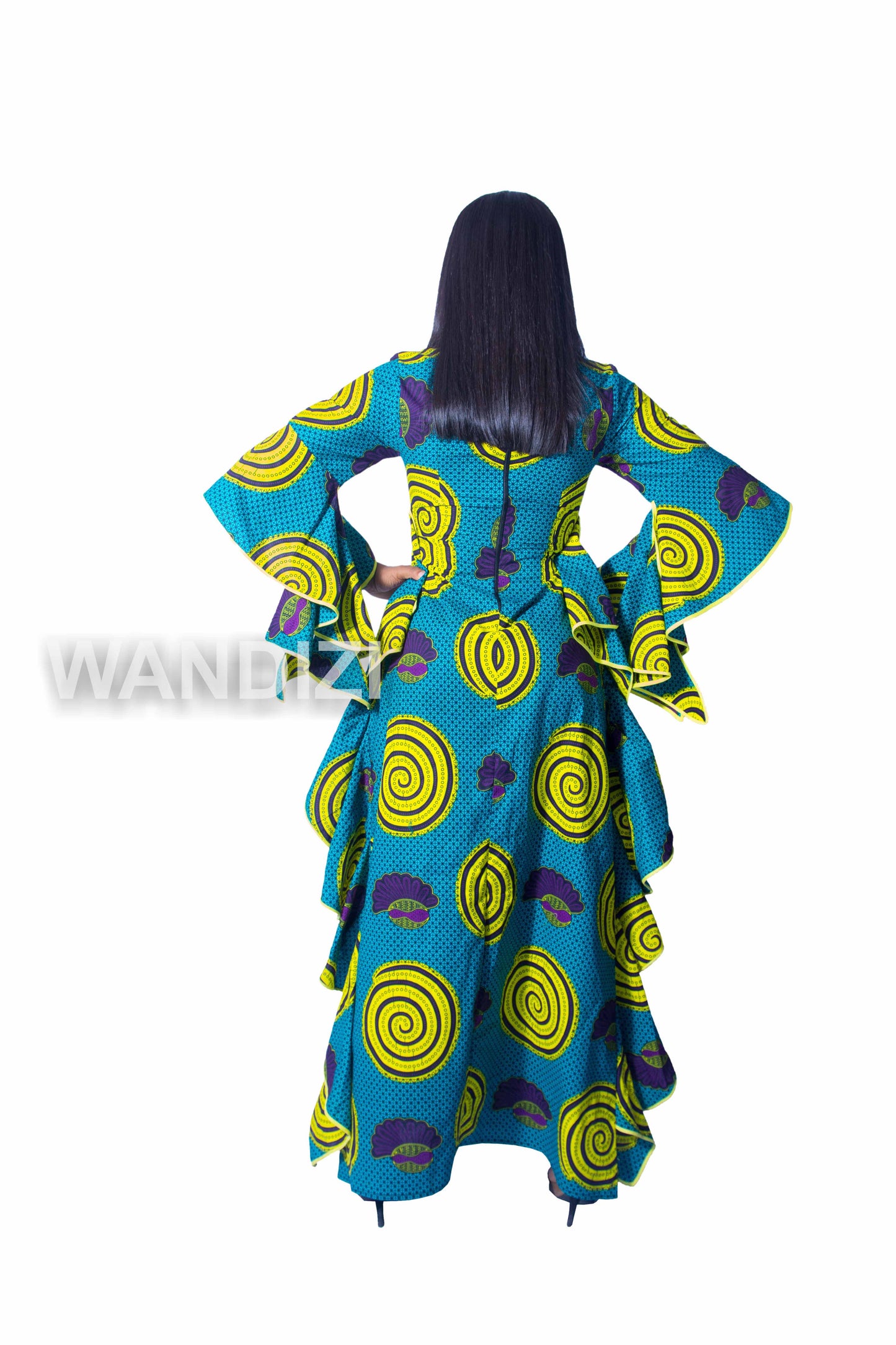 Ankara Butterfly Maxi Dress, African Print Butterfly Dress, Ankara Dress, Ankara Maxi Dress