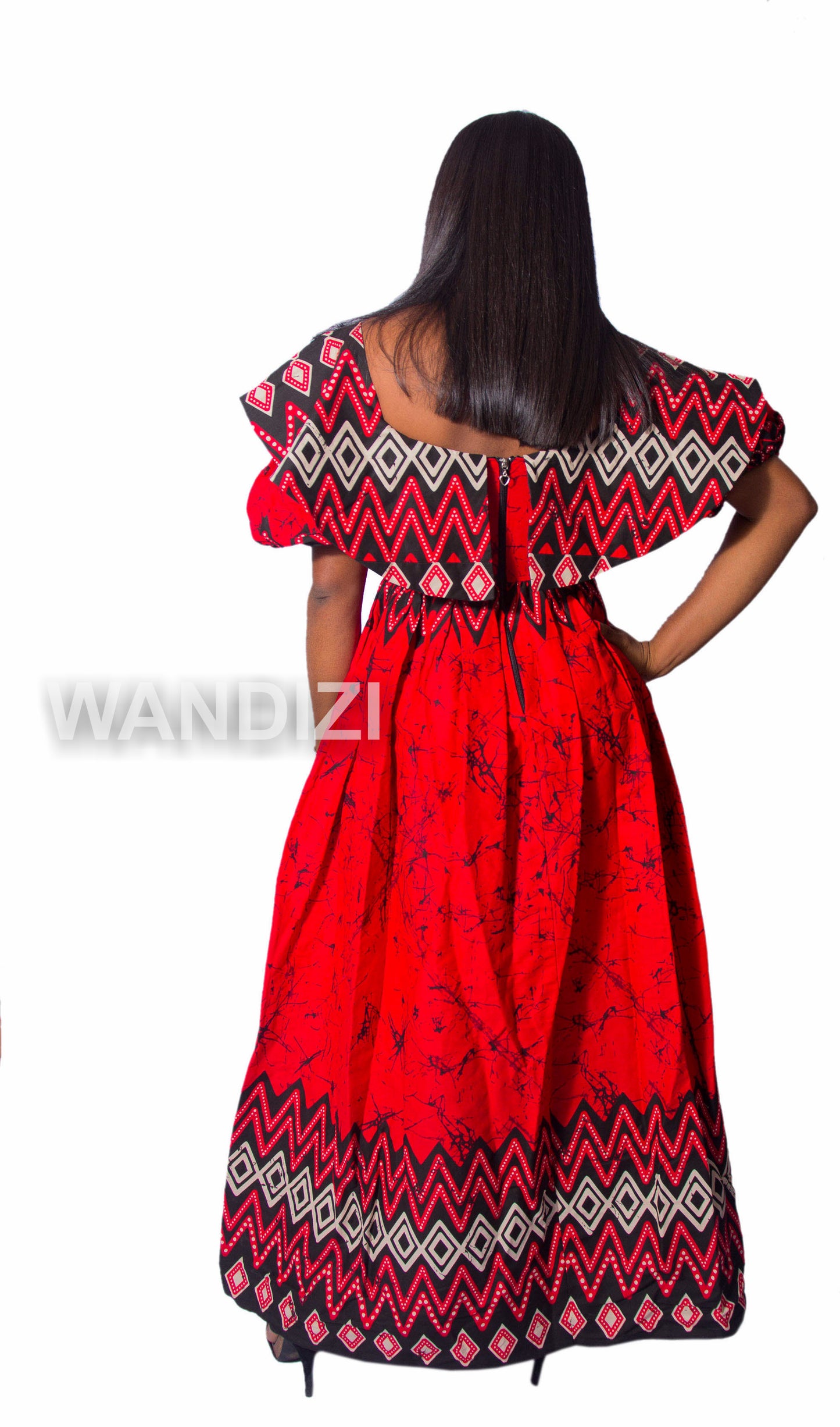 African Print Ankara Off Shoulder Maxi Dress, African Wax Long Dress, Ankara Dress
