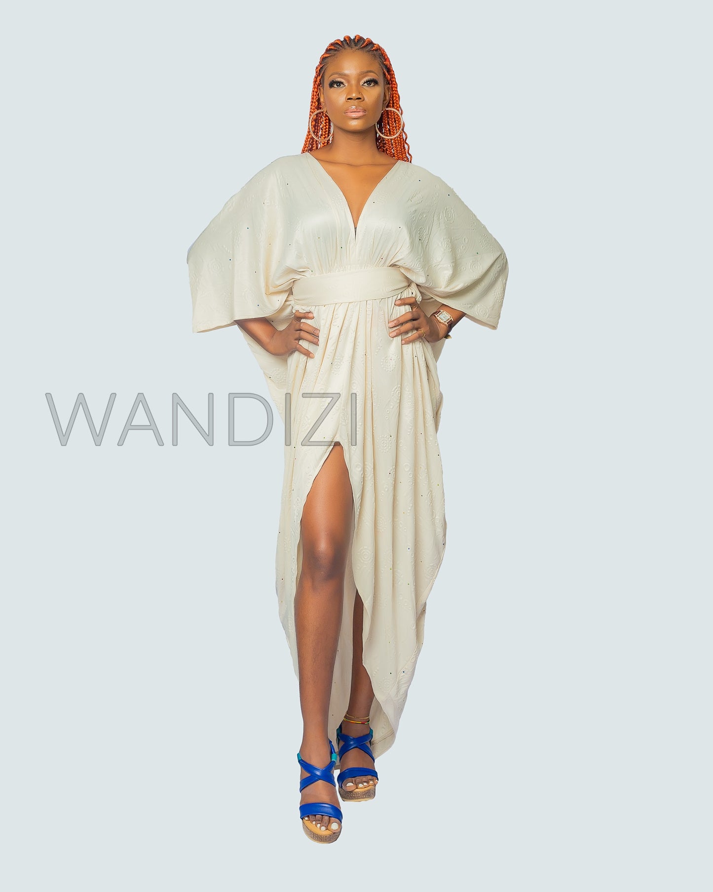 Abaya Dress, Deep-V Embellished Dress, African Clothing for Women, African Maxi Dress.