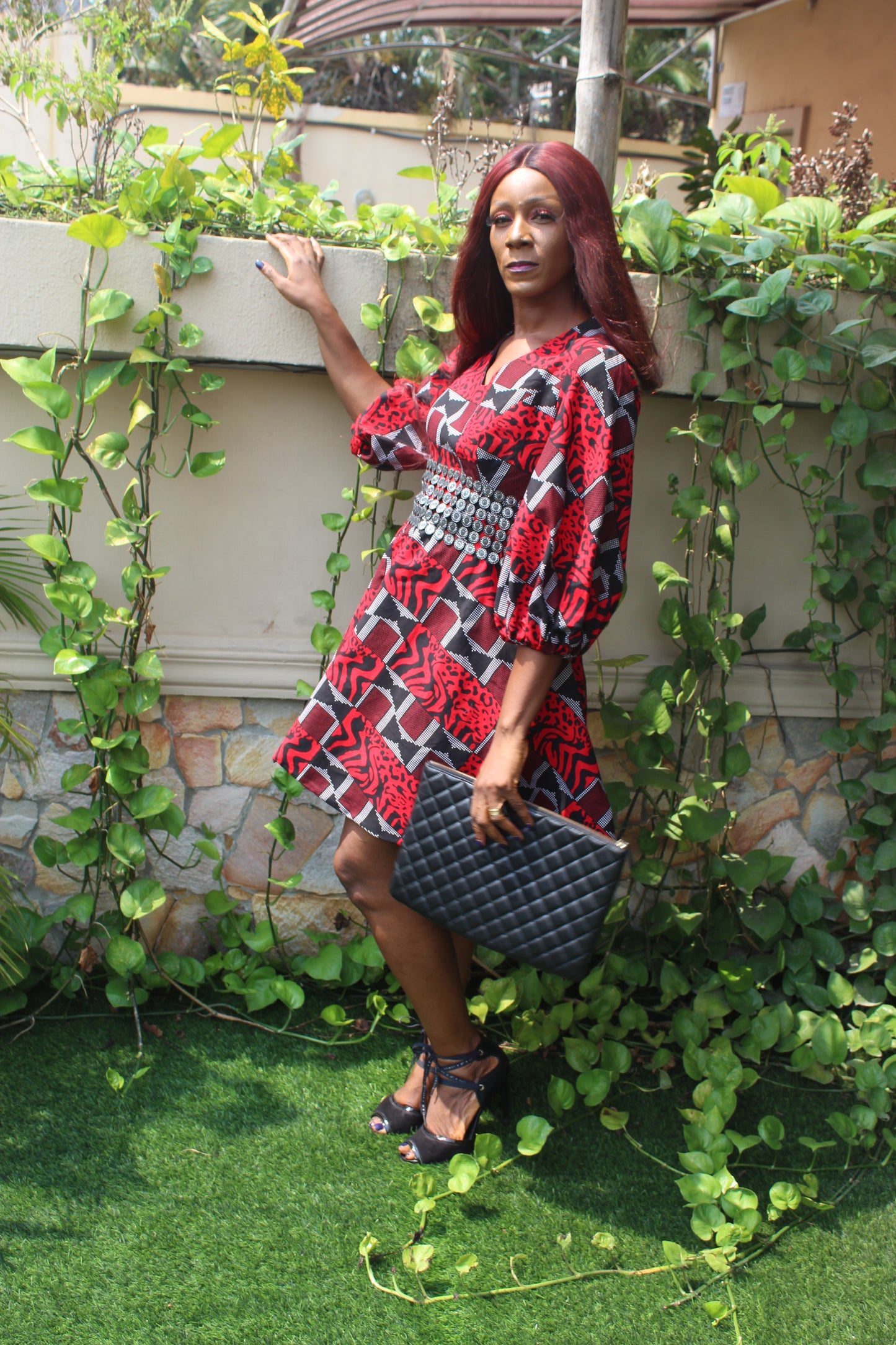 African Print Ankara Flare Dress, Ankara Dress, African Wax Dress