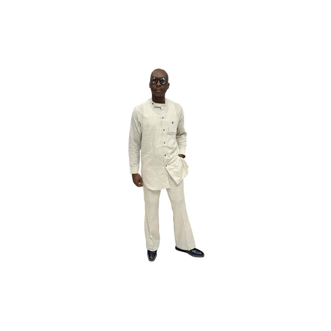 White Cotton Matching Outfit
