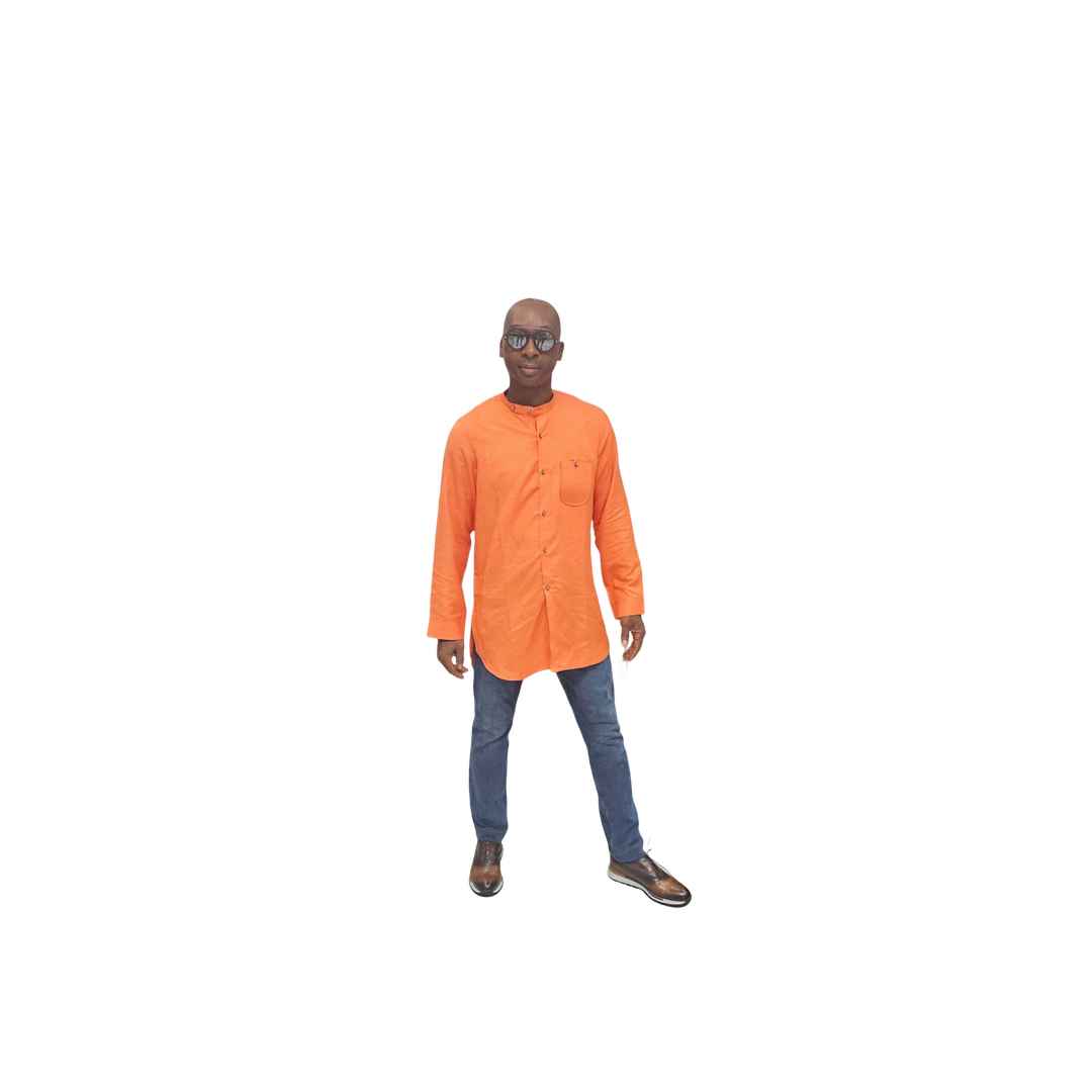 Orange Cotton Shirt