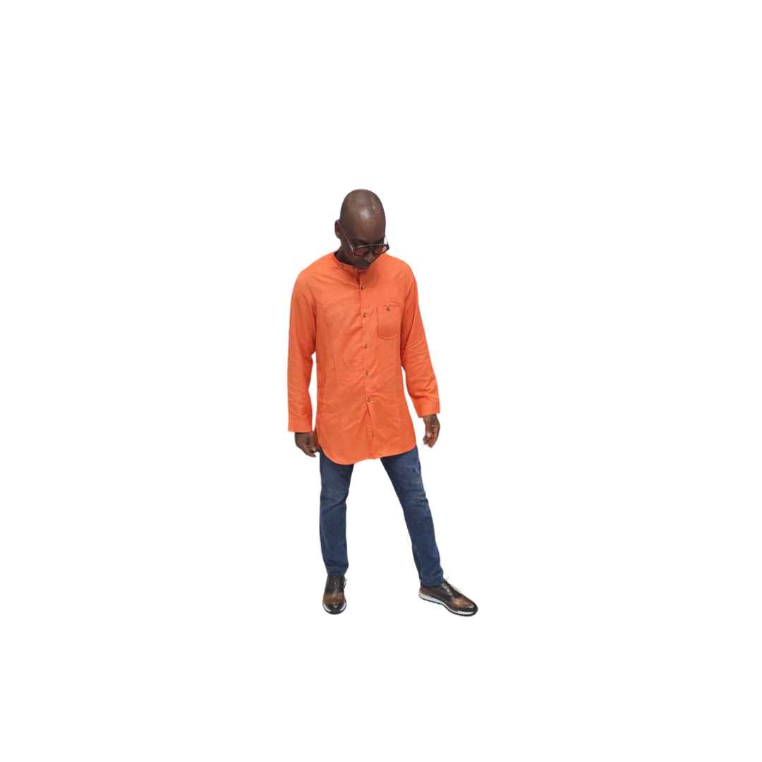 Orange Cotton Shirt