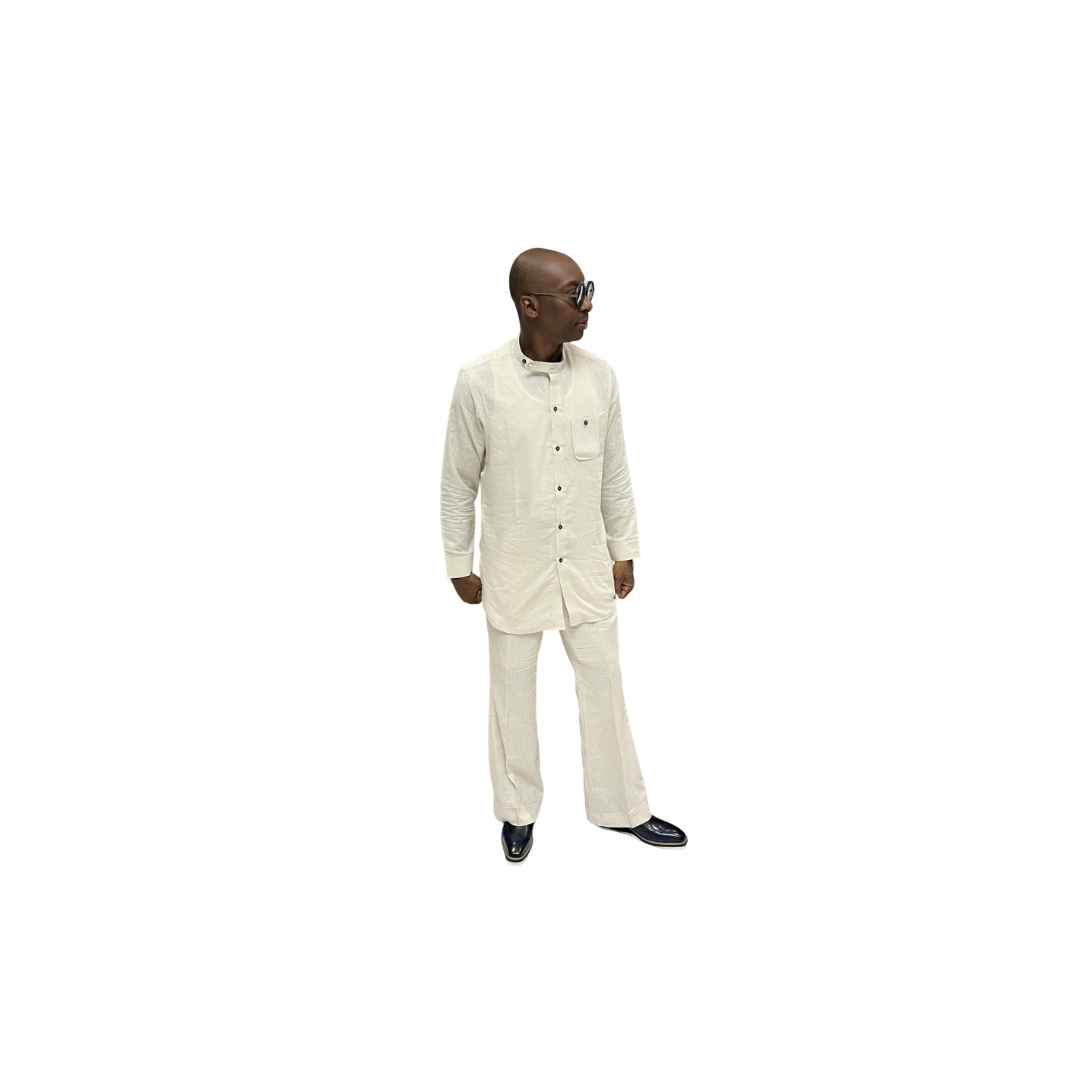 White Cotton Matching Outfit