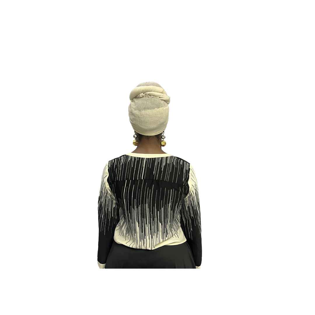 Black and White Women's Top