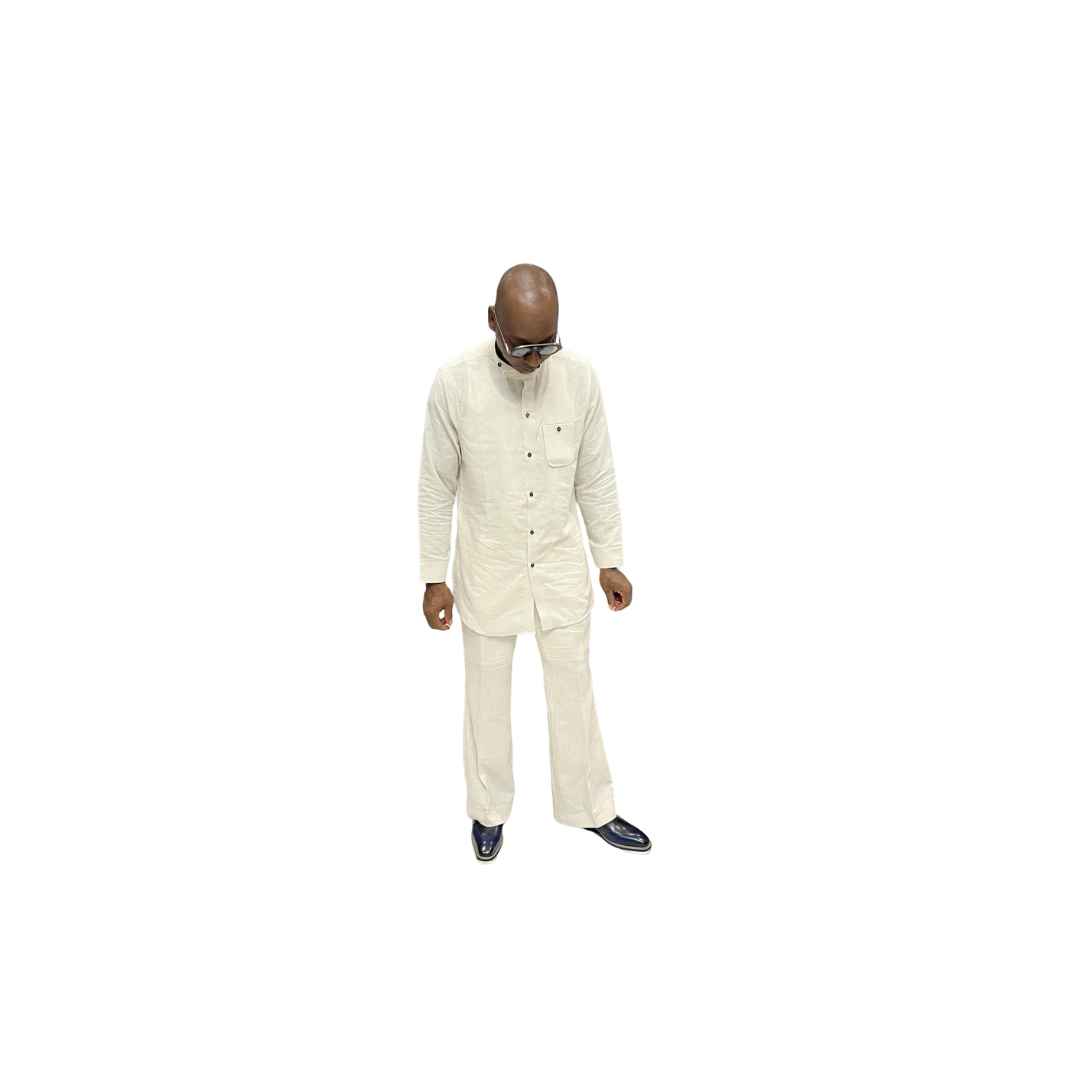 White Cotton Matching Outfit