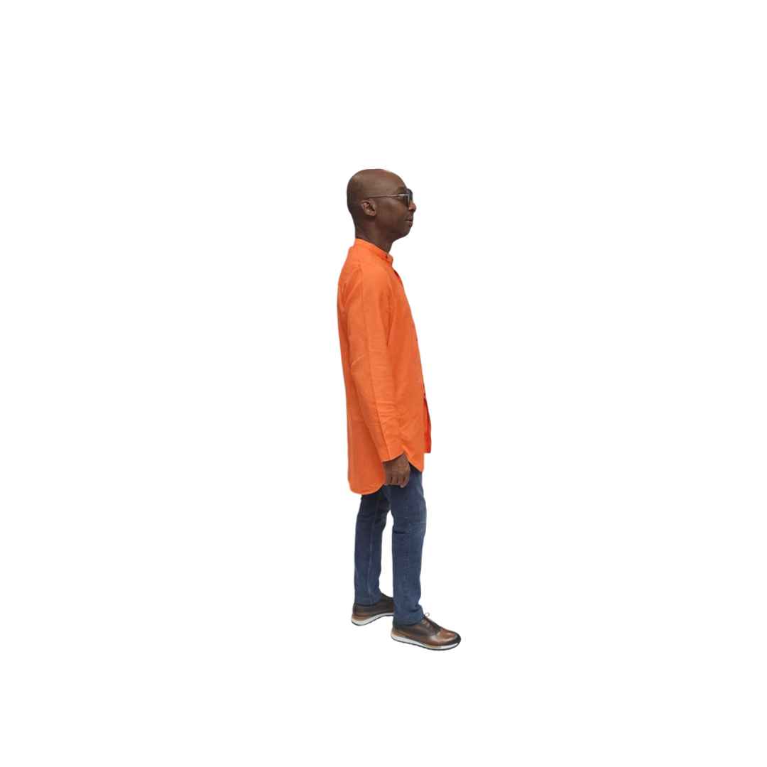 Orange Cotton Shirt