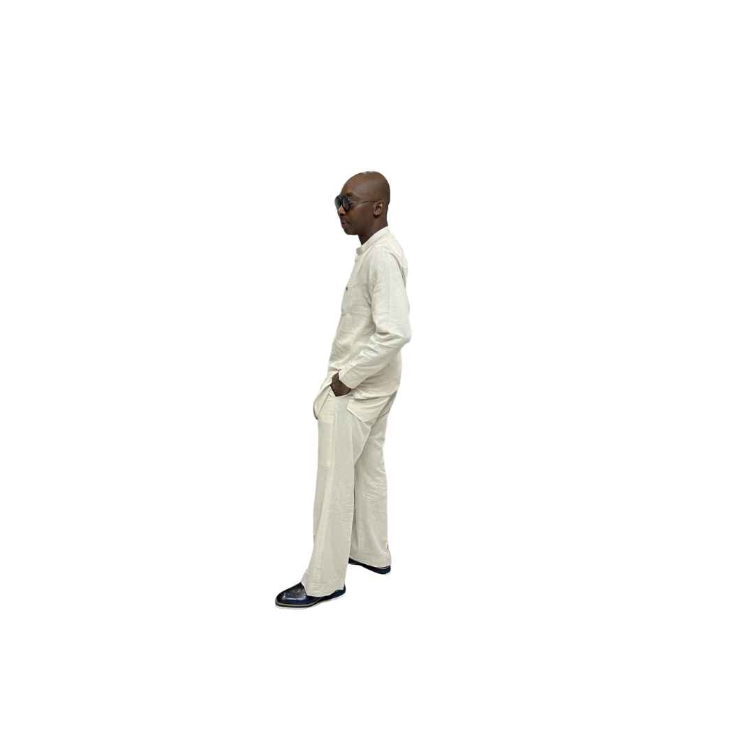 White Cotton Matching Outfit