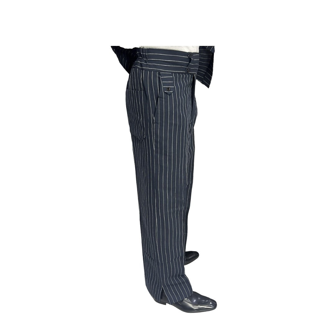 Blue and White Striped pants