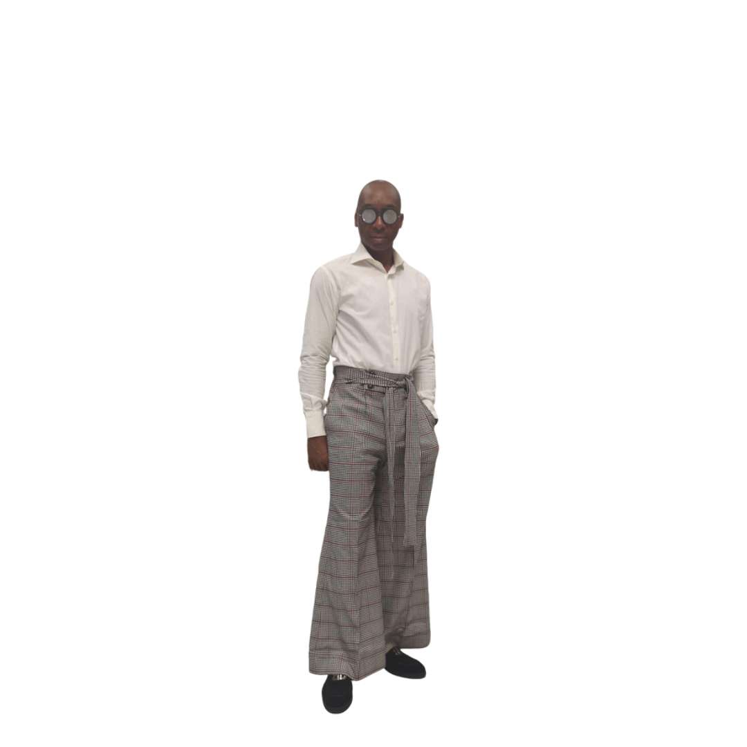Red and white striped Pants