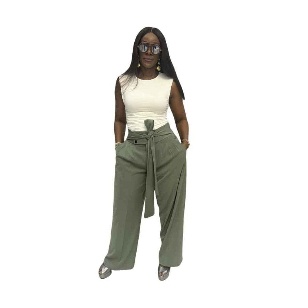 Dark Green Japanese Pants