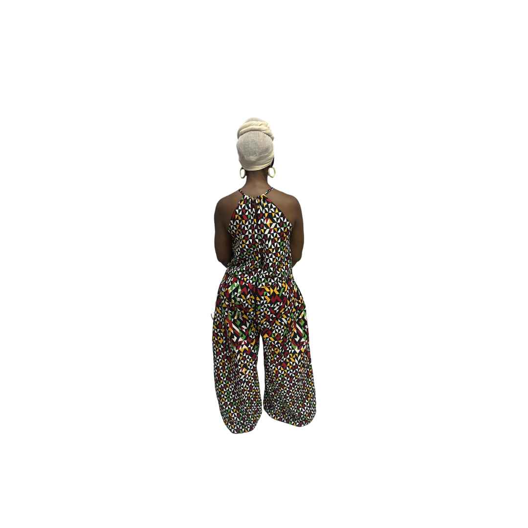 Multi-Colored Ankara Jumpsuit