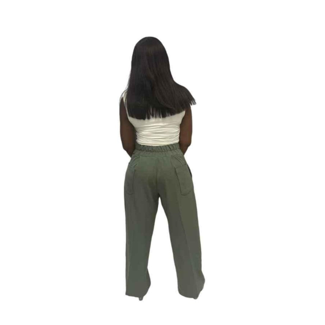 Dark Green Japanese Pants