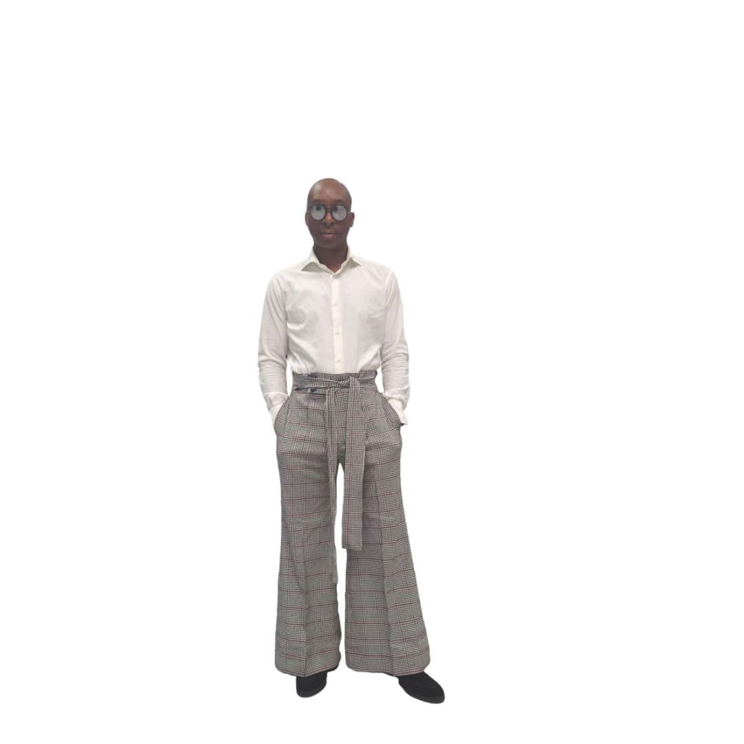 Red and white striped Pants
