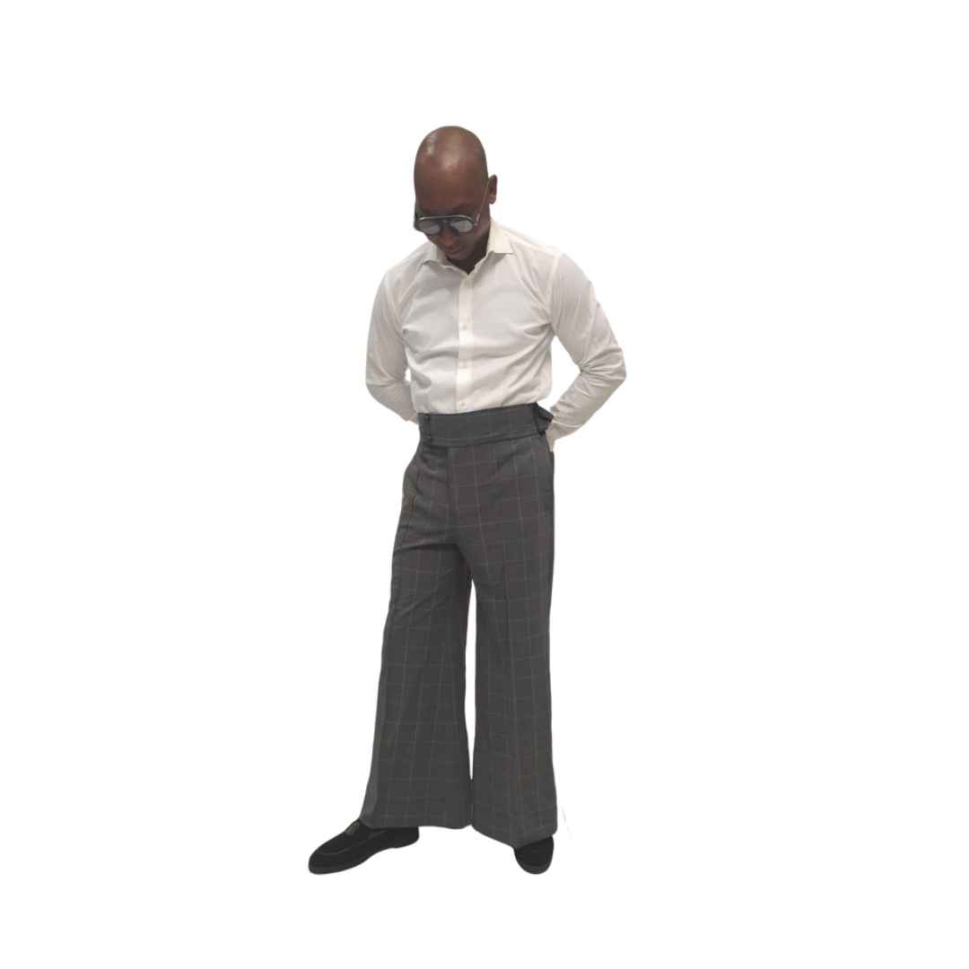 Dark Gray Striped pants