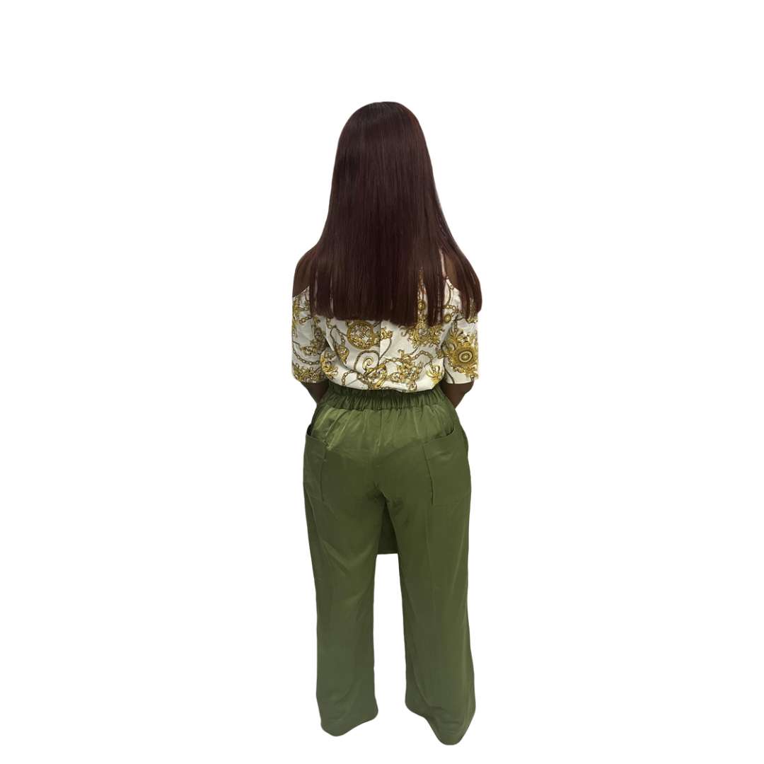 Lime Green Wide Leg Pants, Black Japanese Pants, Wide Leg Pants