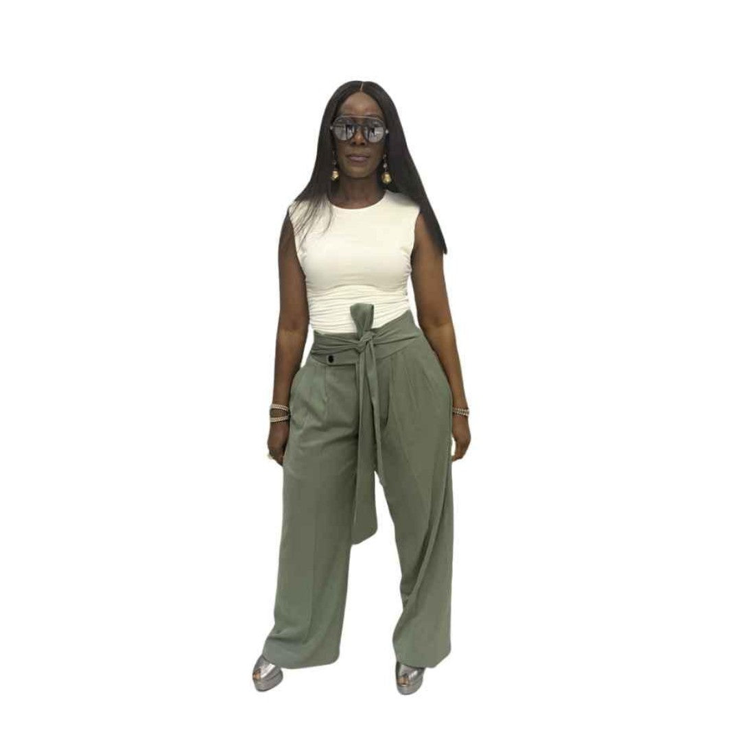 Dark Green Japanese Pants