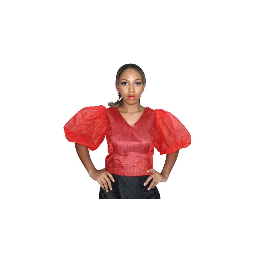 African Print Crop Top, Ankara Wrap Top, African Dress