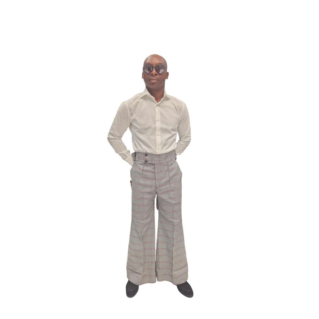 Red and white striped Pants