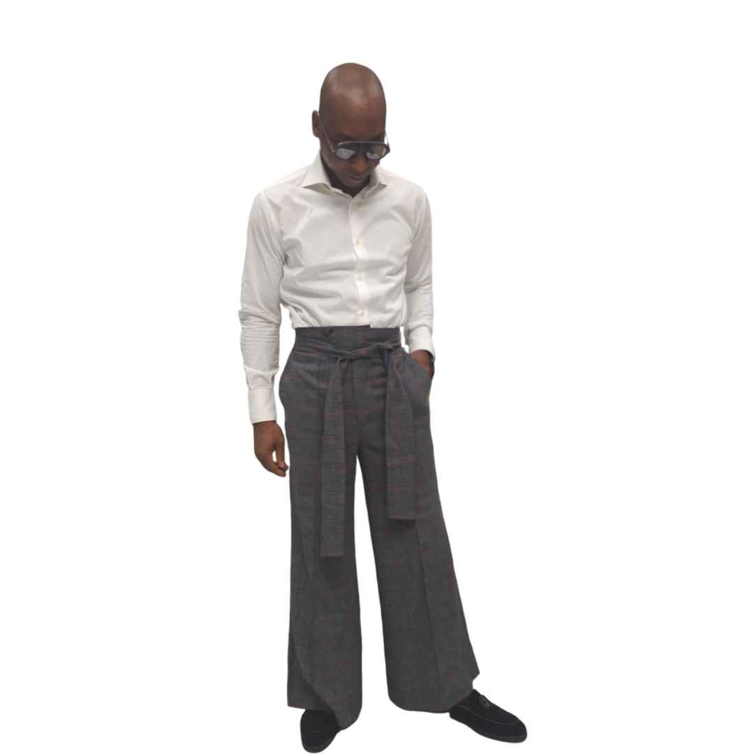 Dark Gray Striped pants