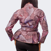 African Print Peplum Top, Ankara Peplum Jacket, Ankara Peplum Top
