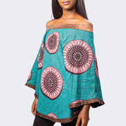 African Print Ankara Off the Shoulder Top, Ankara off the shoulder top