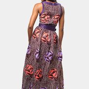 African Print Wrap Long Skirt & Top, Ankara Maxi Skirt, Ankara Top