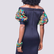 Slinky dress, Sexy dress, Womens clothing, Sheath scuba dress with lace mix, Off the shoulder dress