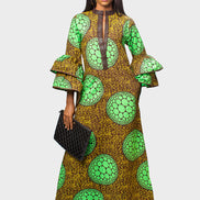 African Print Long Dress, Ankara Long Dress, Ankara Kaftan, African Kaftan Dress,