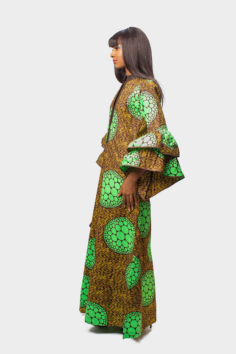 African Print Long Dress, Ankara Long Dress, Ankara Kaftan, African Kaftan Dress,