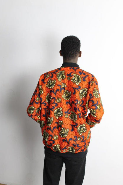 Bomber Jacket, Ankara Bomber Jacket, African Print Bomber Jacket, Ankara Unisex Bomber