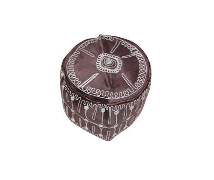 Ado Kufi Hat - Claret Meridian