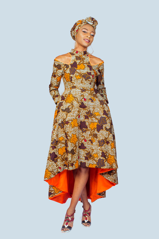Ankara High Low Dress, African Print Dress, Ankara Dress, African Clothing for Women, African Dress