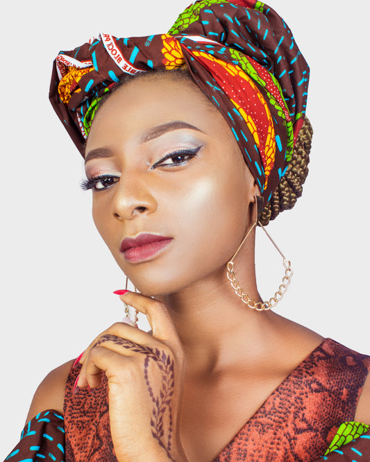 Colourful Headwrap, Ankara Headwrap African Print Headwrap