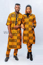 African Print Ankara Long Jacket and matching jogger pants, Ankara Jacket, Ankara pants