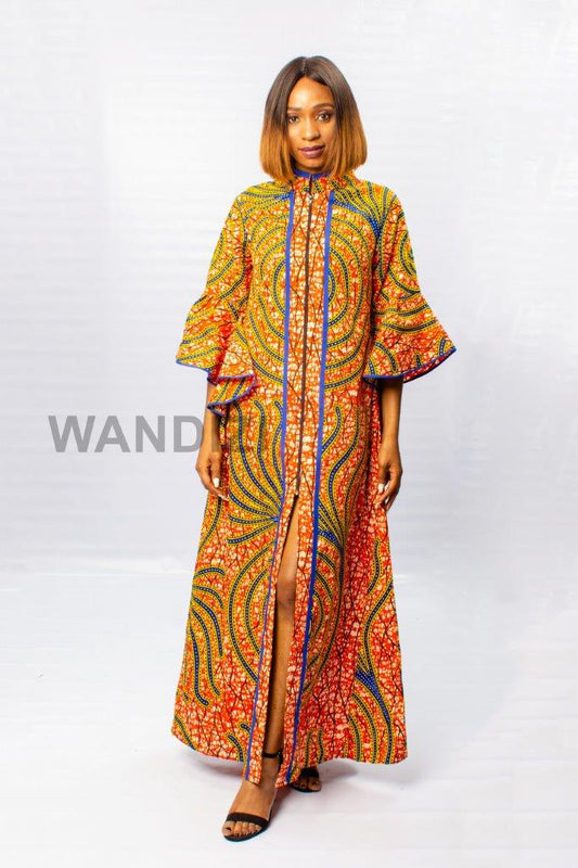 Multicolour Transformer Ankara Top/Dress, African Print Top, Ankara Long dress, Ankara Jacket