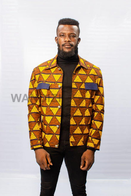 African print ankara light weight jacket, African Wax Ankara Jacket