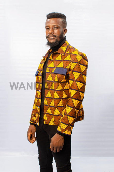 African print ankara light weight jacket, African Wax Ankara Jacket