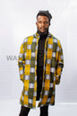 African Print Ankara Long Coat with Front zipper, Ankara Long Coat, African wax long coat