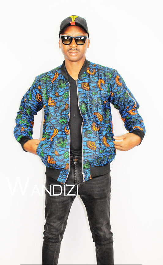 Ankara Bomber Jacket , UNISEX Bomber jacket, African Print Bomber Jacket