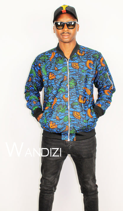 Ankara Bomber Jacket , UNISEX Bomber jacket, African Print Bomber Jacket