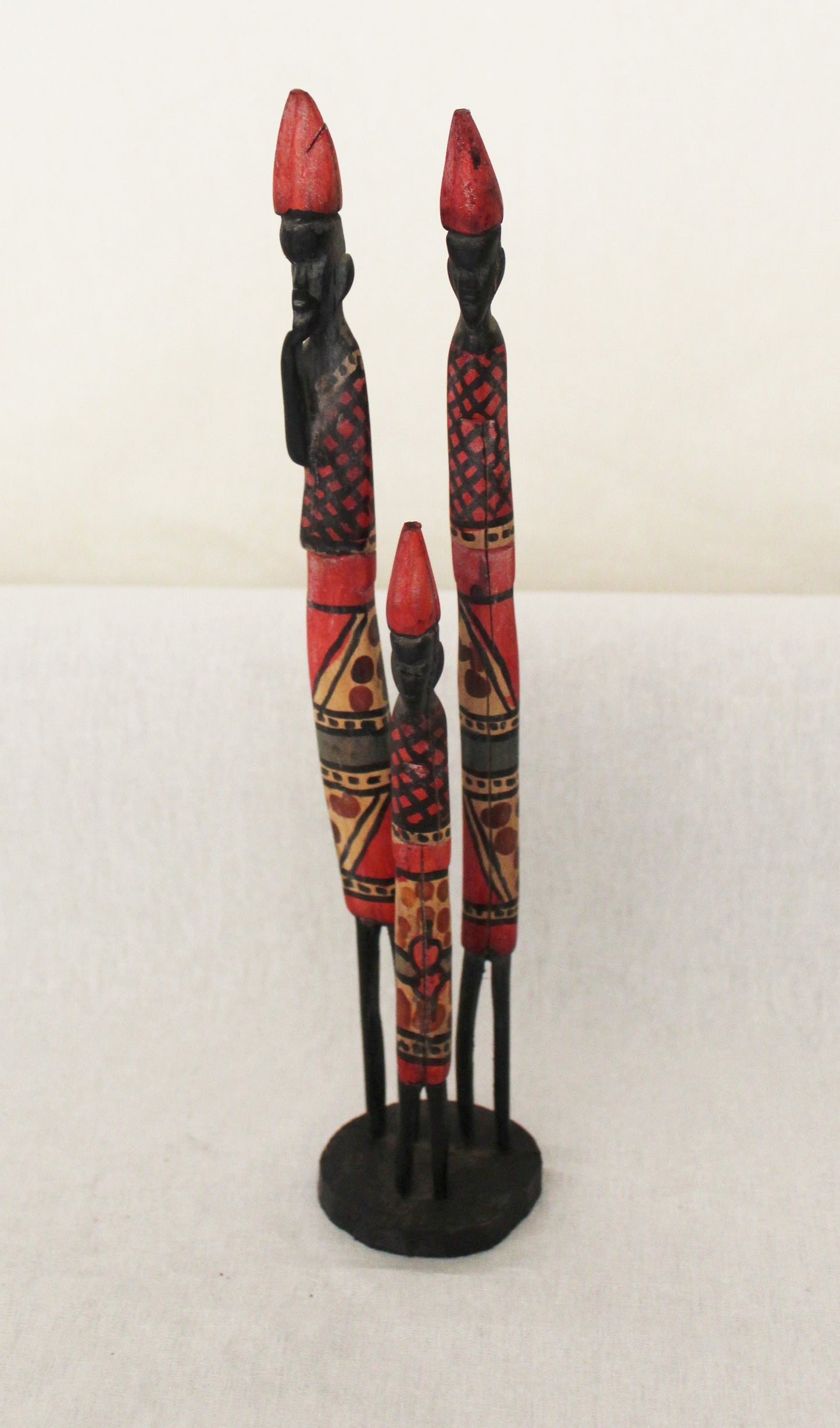 Maasai Family Figurine, African Decor, Wooden Figurines, Home Decor