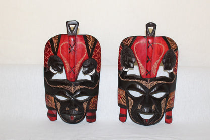 Maasai Family Figurine, African Decor, Wooden Art Decor, Home Decor