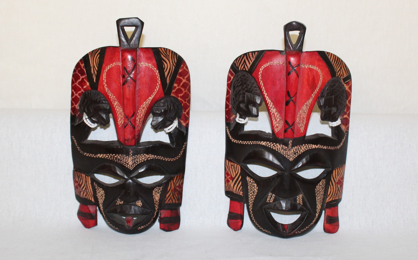 Maasai Family Figurine, African Decor, Wooden Art Decor, Home Decor