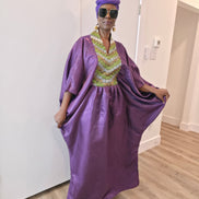 Luxury Beaded Kaftan, Boubou (Royal Orchid)